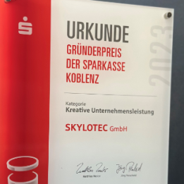 SKYLOTEC receives founder prize from Sparkasse Koblenz